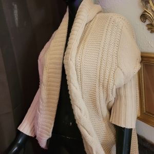 Cozy shrug/cardigan sweater, size L